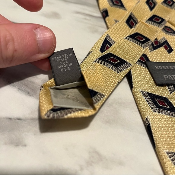 Robert Talbott Patrick James 100% Silk Geometric Tie - Picture 3 of 5